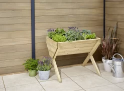 Verve 930mmx690mm Wood Rectangular Raised Bed Kit 0.64m² -Gardens and Outdoor Stores verve 930mmx690mm wood rectangular raised bed kit 0 64m 5059340329628 03i