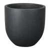 Verve Ammer Dark Grey Fibreclay Circular Plant Pot (Dia)42cm -Gardens and Outdoor Stores verve ammer dark grey fibreclay circular plant pot dia 42cm5059340327655 02c