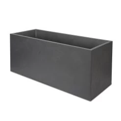 Verve Durdica Dark Grey Plastic Rectangular Trough