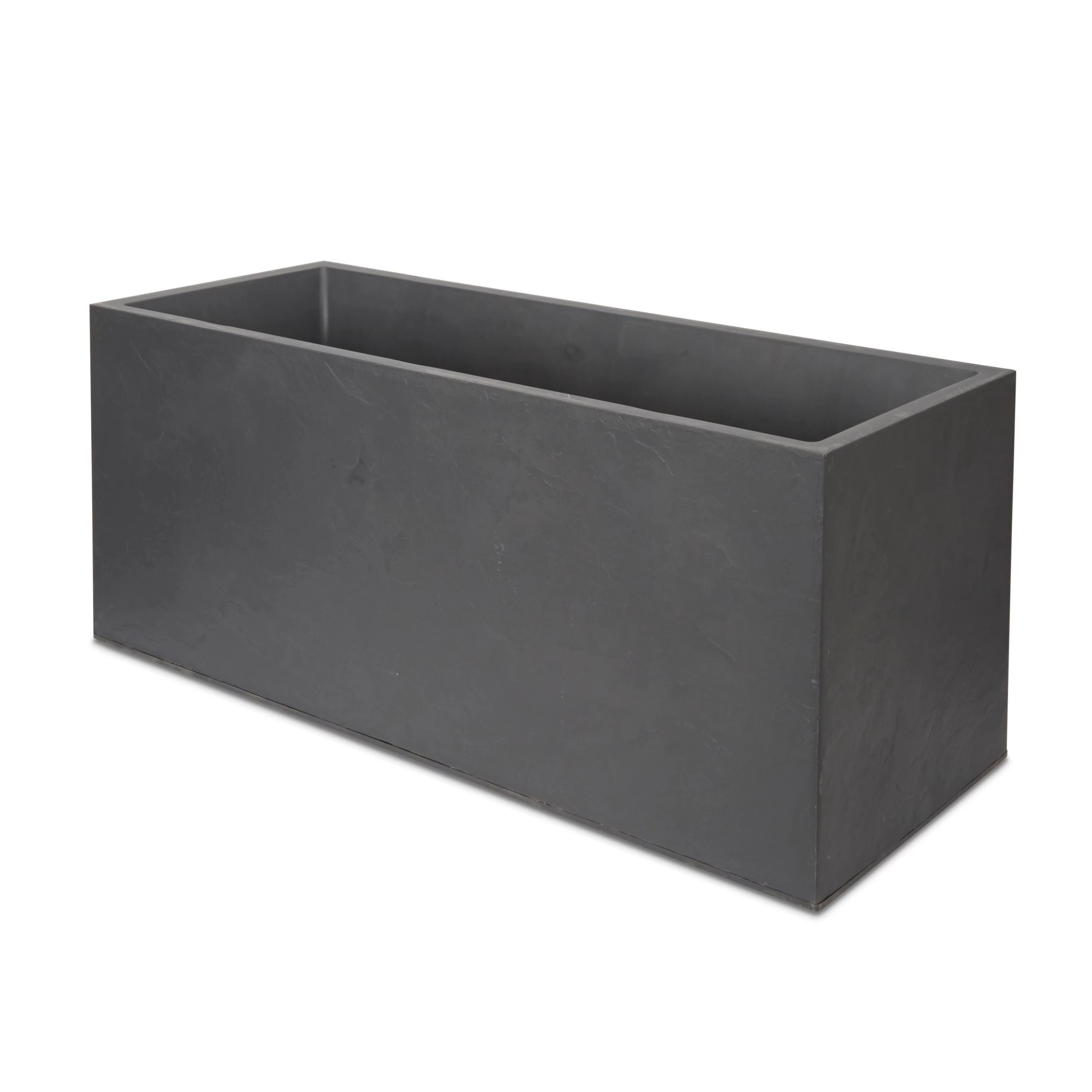 Verve Durdica Dark Grey Plastic Rectangular Trough 3 Verve Durdica Dark Grey Plastic Rectangular Trough