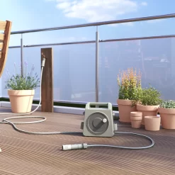 Verve Freestanding Manual Hose Reel Set (L)10m -Gardens and Outdoor Stores verve freestanding manual hose reel set l 10m5059340250946 02i