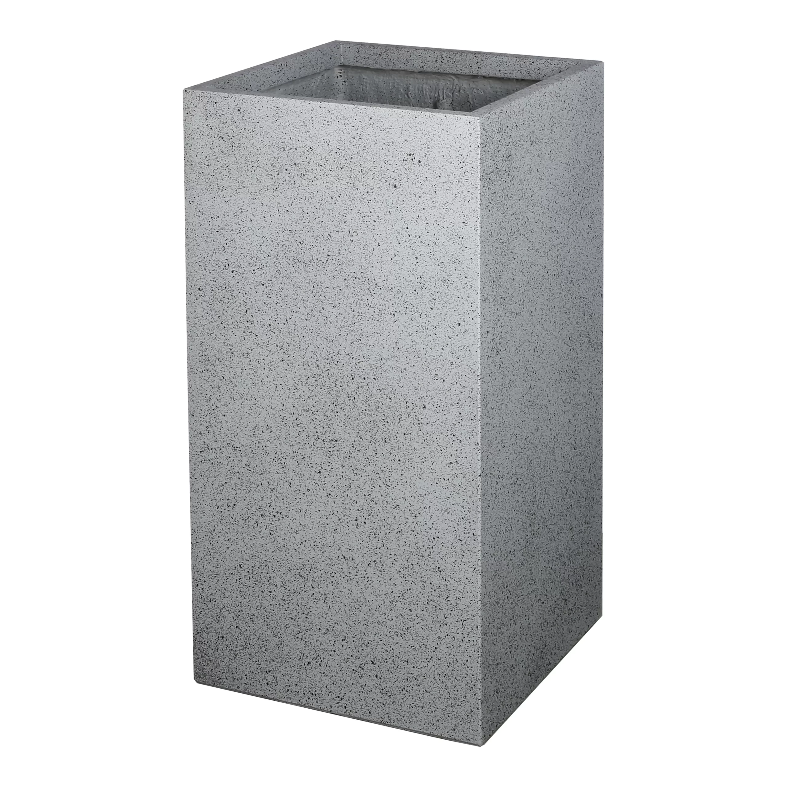 Verve Gray Square Planter (W) 31cm X (H) 80cm 3 Verve Gray Square Planter (W) 31cm X (H) 80cm