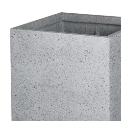 Verve Gray Square Planter (W) 31cm X (H) 80cm 6 Verve Gray Square Planter (W) 31cm X (H) 80cm -Gardens and Outdoor Stores verve gray square planter w 31cm x h 80cm5059340327464 36c