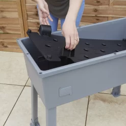 Verve Grey Rectangular Planter -Gardens and Outdoor Stores verve grey rectangular planter5059340328911 08i