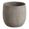 Verve Kulun Beige Knitted Effect Fibreclay Circular Plant Pot (Dia)46cm -Gardens and Outdoor Stores verve kulun beige knitted effect fibreclay circular plant pot dia 46cm5059340327679 02c
