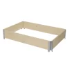 Verve Large Pine & Steel Rectangular Raised Bed Kit 0.96m² -Gardens and Outdoor Stores verve large pine steel rectangular raised bed kit 0 96m 3663602760207 01bq