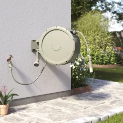 Verve Wall-mounted Auto Hose Reel Set (L)35m -Gardens and Outdoor Stores verve wall mounted auto hose reel set l 35m5059340250977 04i 1