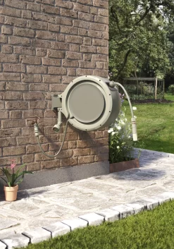 Verve Wall-mounted Auto Hose Reel Set (L)35m -Gardens and Outdoor Stores verve wall mounted auto hose reel set l 35m5059340250977 08i 1