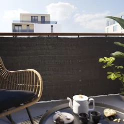 Woven Breeze Grey High-density Polyethylene (HDPE) & Woven Fibre Garden Screen (H)1m (W)3m -Gardens and Outdoor Stores woven breeze grey high density polyethylene hdpe woven fibre garden screen h 1m w 3m5059340672359 01i